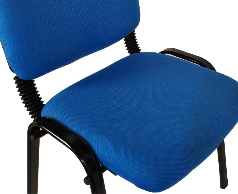 Waroona Stackable Visitor Chair, Blue 7pcs