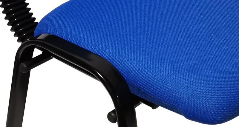 Waroona Stackable Visitor Chair, Blue 7pcs