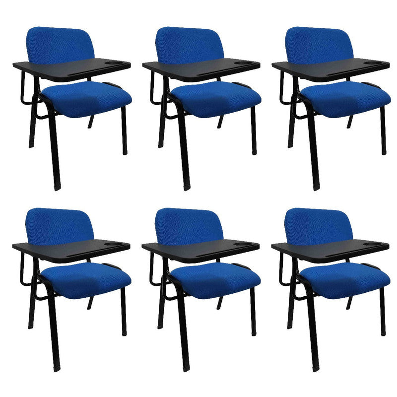 Waroona blue lecture chair with writing tablet for classrooms