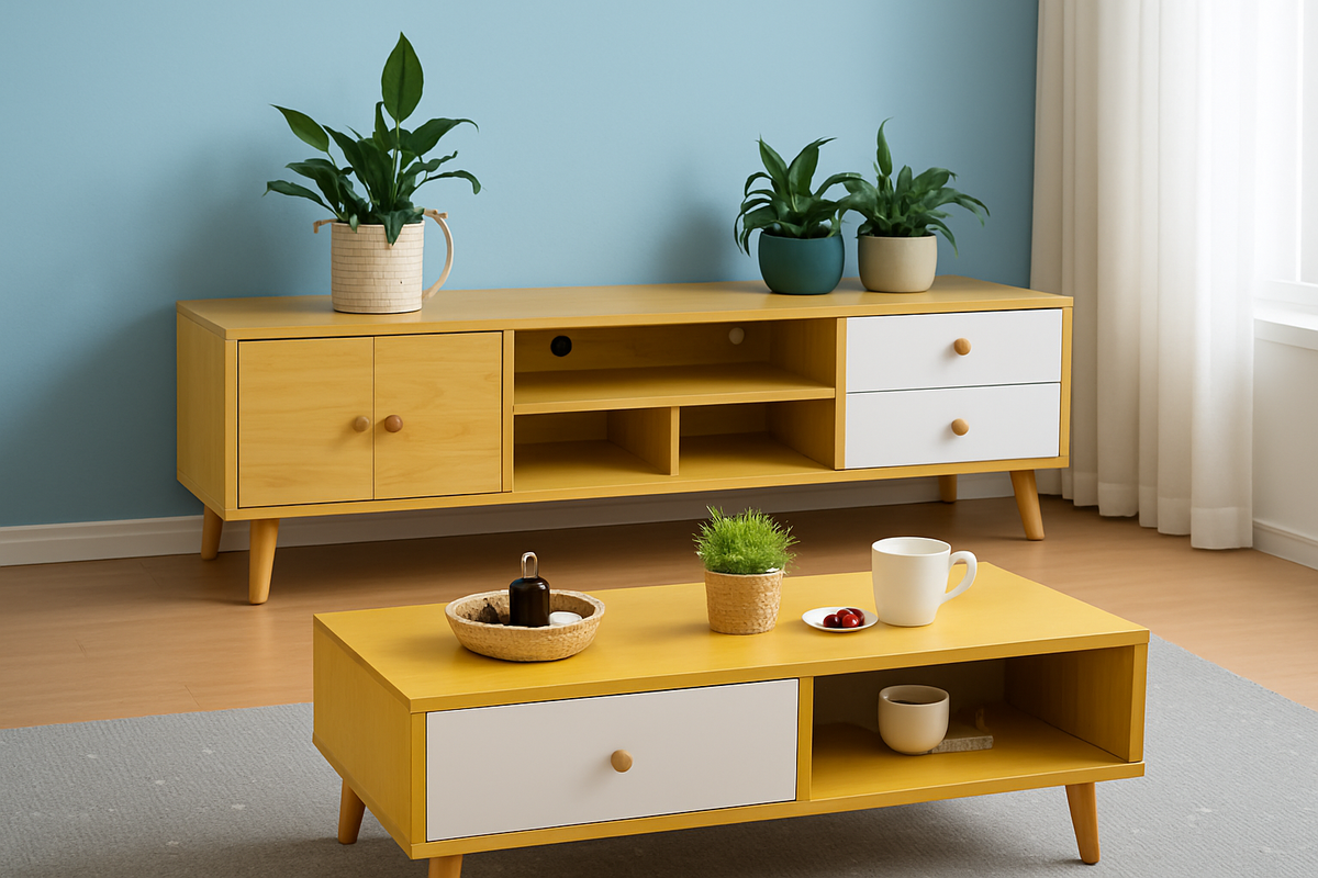 Mowbray 150cm TV Stand and Coffee Table Set, Wenge