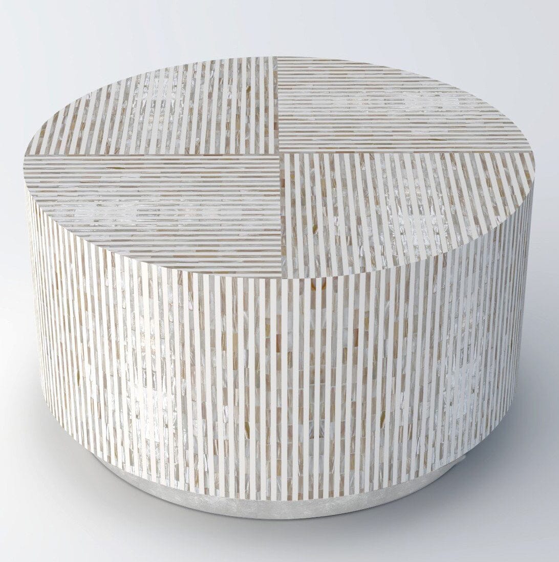 Diamond Creek Coffee Table, Mother of Pearl