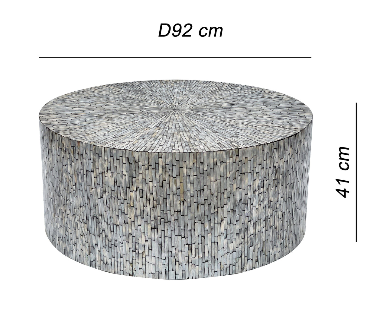 Mont Blanc Handcrafted Mother of Pearl Coffee Table