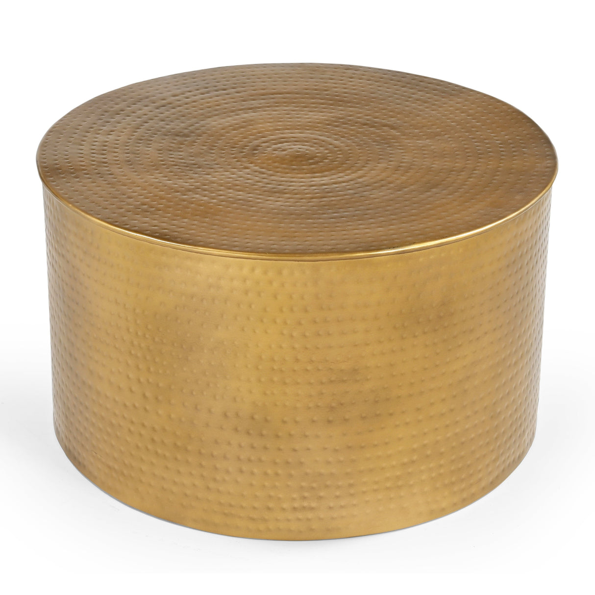 Eltham Coffee Table, Hammered Metal