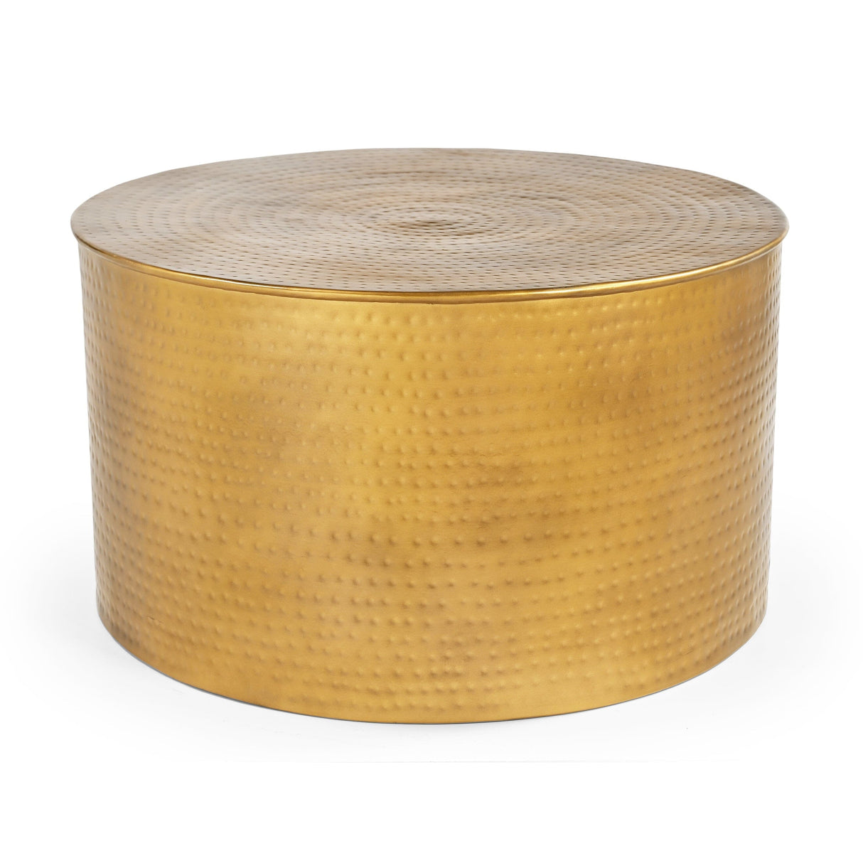 Eltham Coffee Table, Hammered Metal