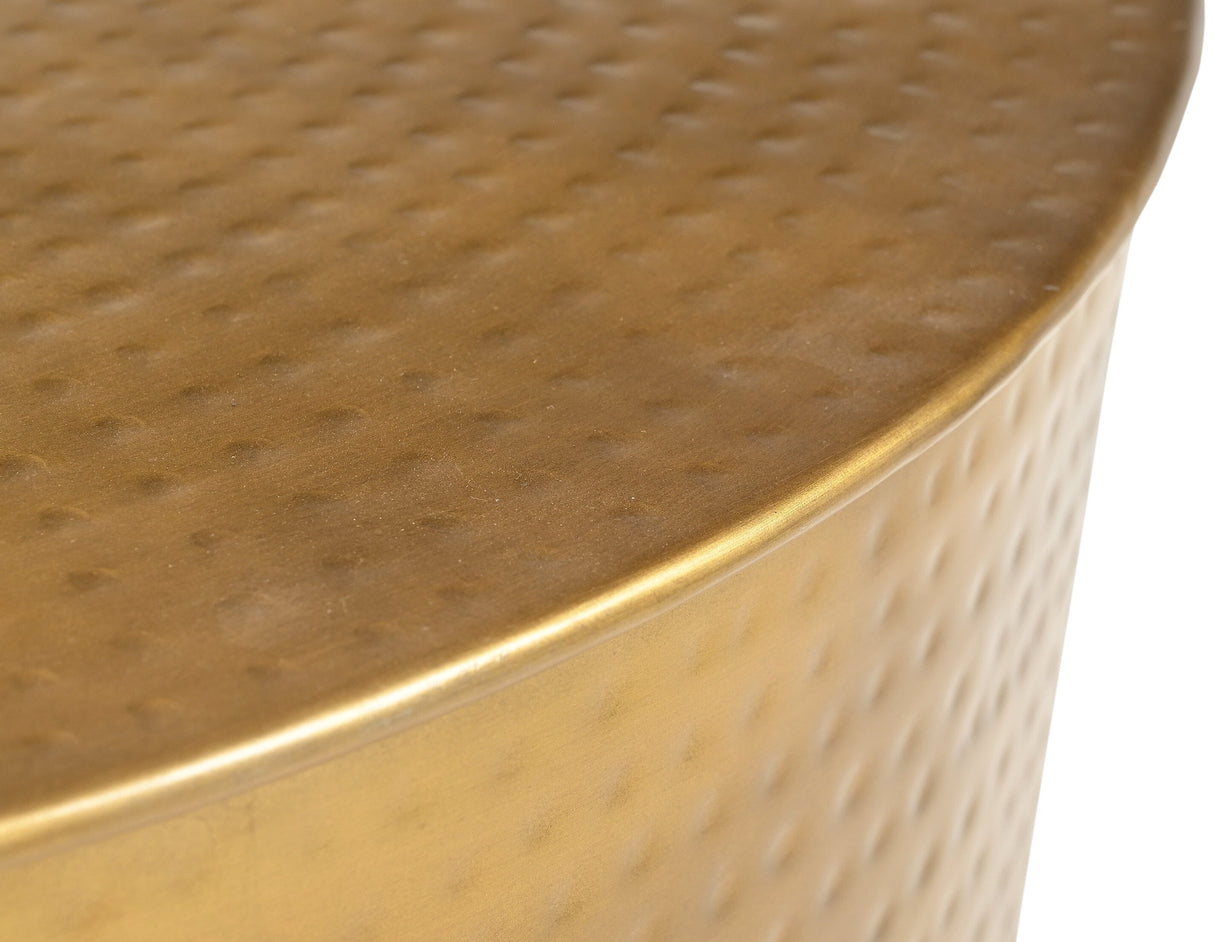 Eltham Coffee Table, Hammered Metal
