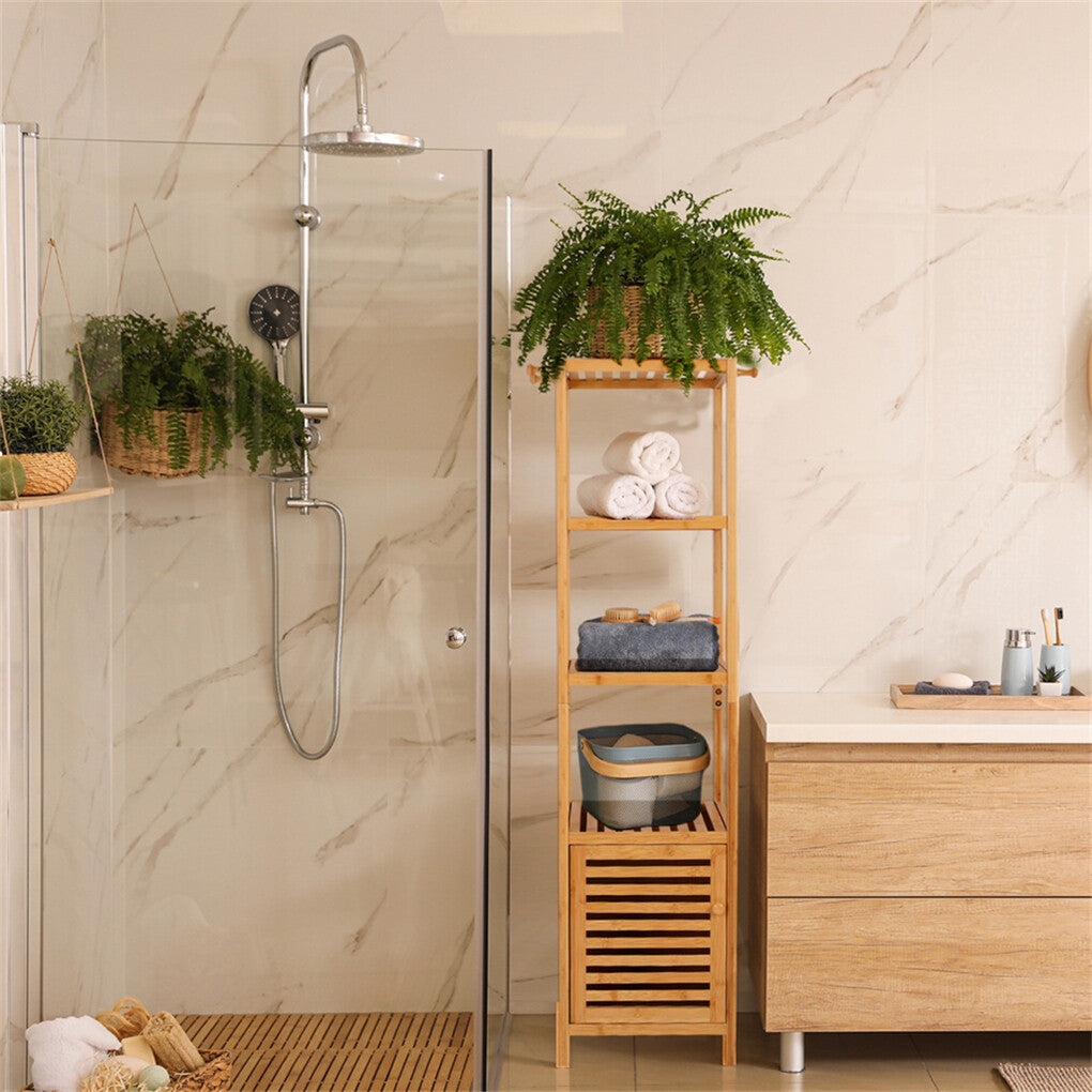 Fitzroy Bamboo Storage Cupboard, Natural