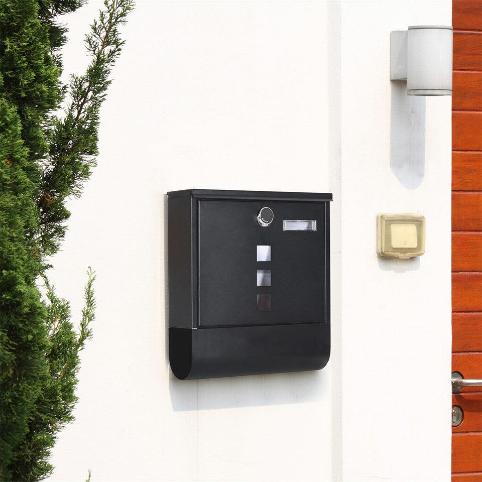 Mailbox mounted on an exterior wall