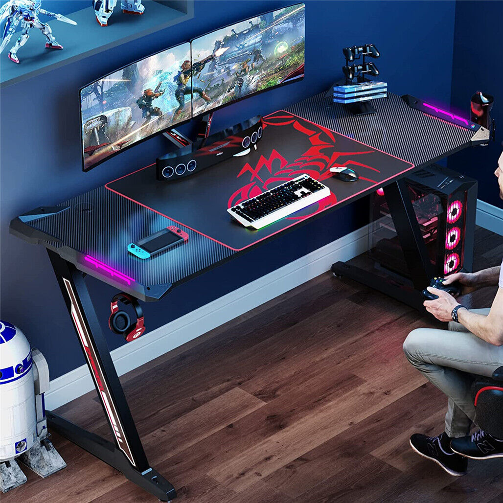 Moncrieff Gaming Desk, Black 140cm