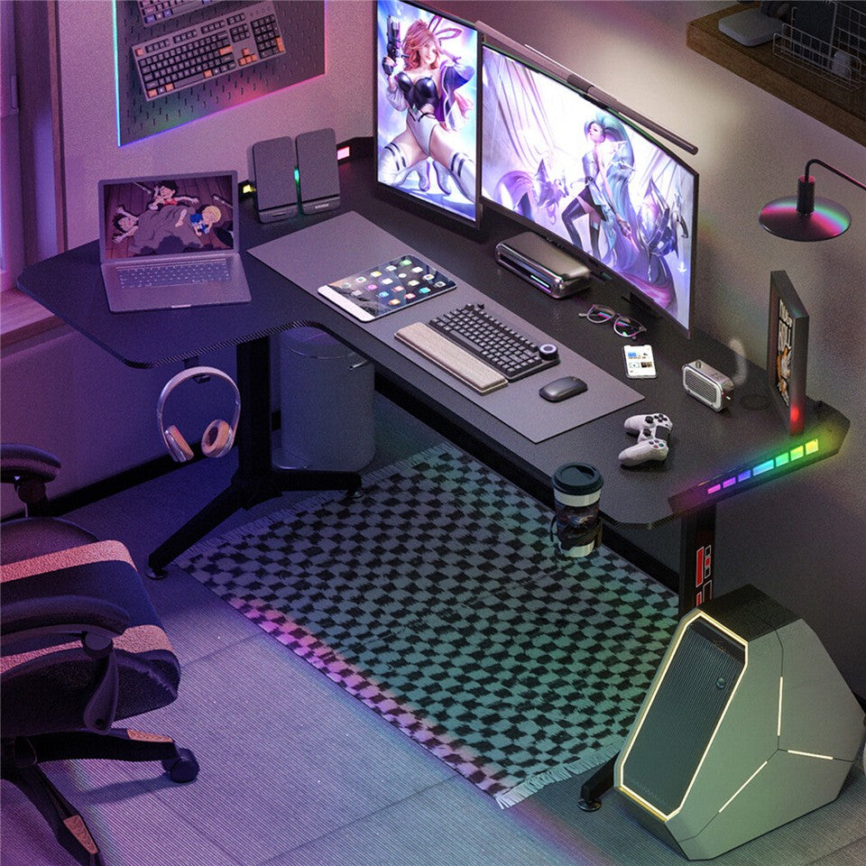 Fisher Gaming Desk, Black 160cm view 3