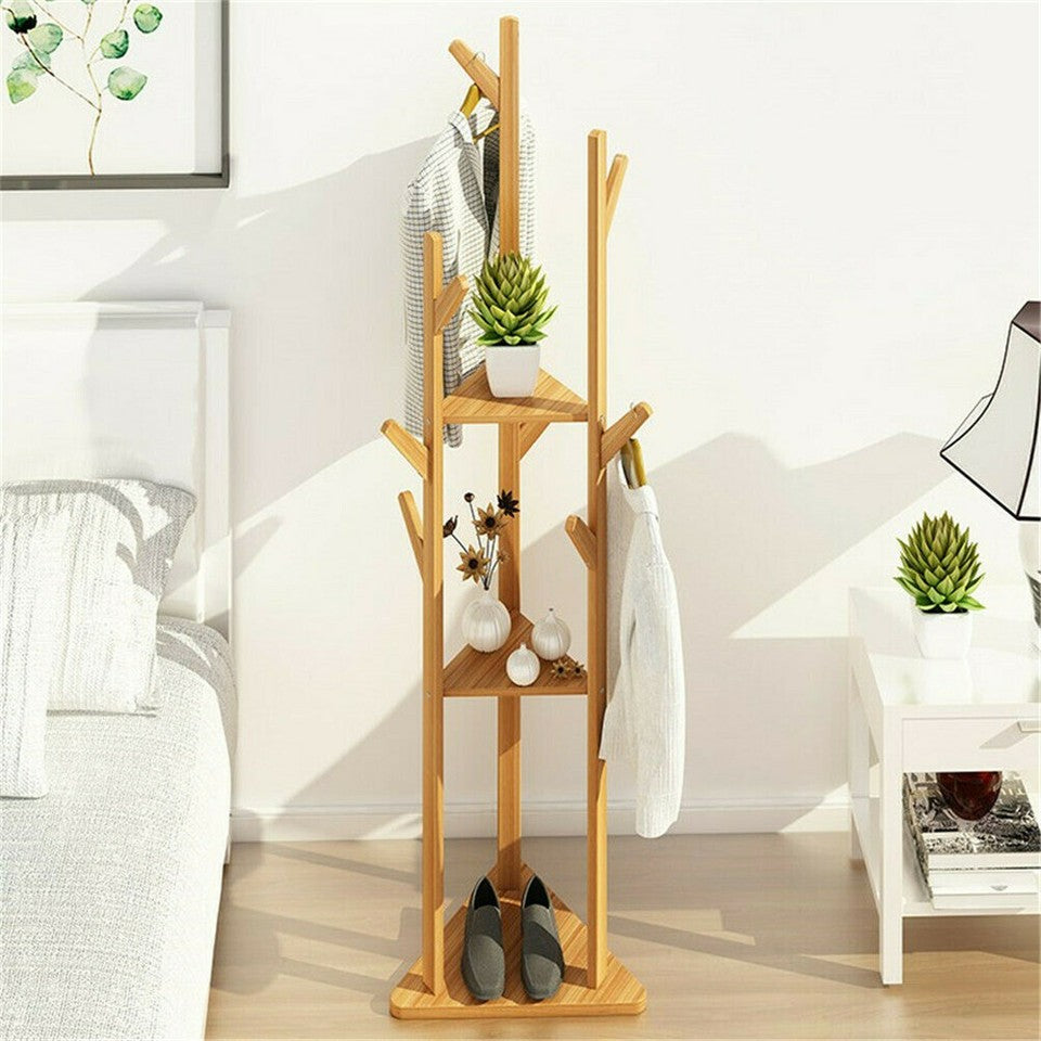 Queenscliff Bamboo Coat Rack, Natural