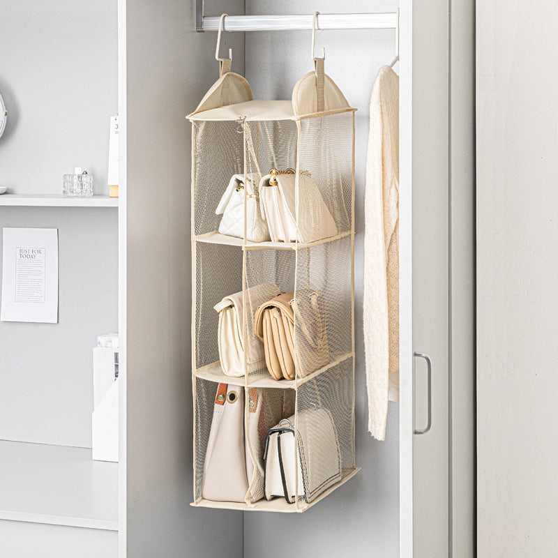 Grey Multi-Layer Dustproof Hanging Storage Bag