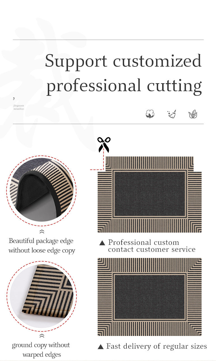 Brown geometric outdoor entrance mat style 1 - view 2