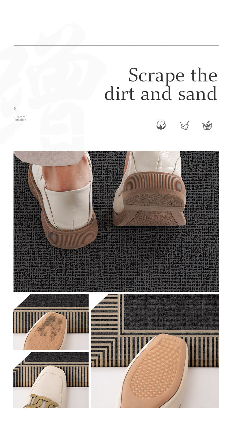 Brown geometric outdoor entrance mat style 2 - view 4