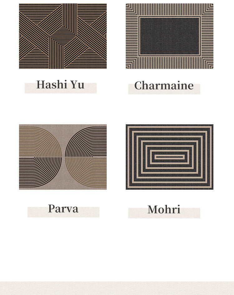 Brown geometric outdoor entrance mat style 5 - view 7