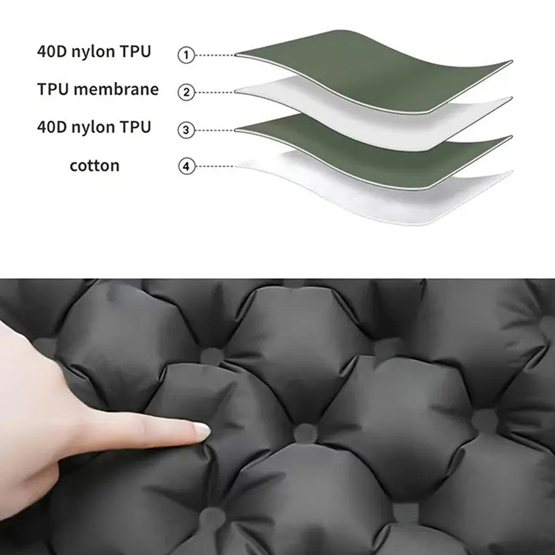 Odaray Inflatable Seat Cushion, Olive Grey 40x30x5cm