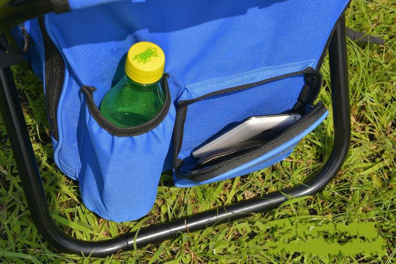 Insulated Cooler Backpack Chair - Foldable Stool for Picnics & BBQ