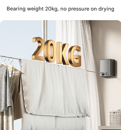 Retractable Stainless Steel Clothesline - 4.2m