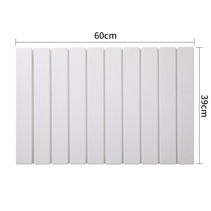 Collapsible Diatom Bath Mat, White 60x39cm