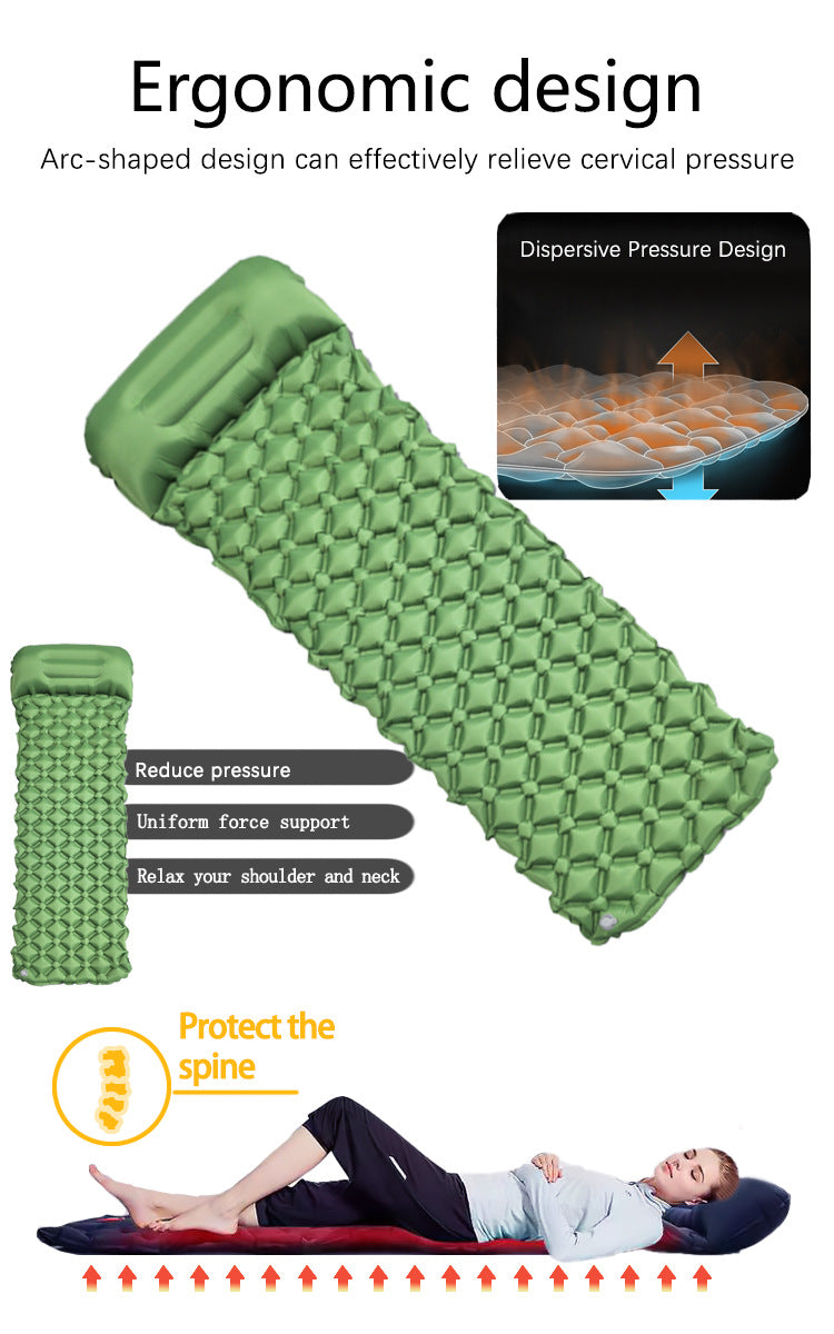 Herbert Ultralight Inflatable Camping Mat, 2pcs, Orange