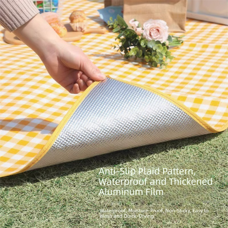 Grange Waterproof Picnic Mat, Yellow, 1.5x2m