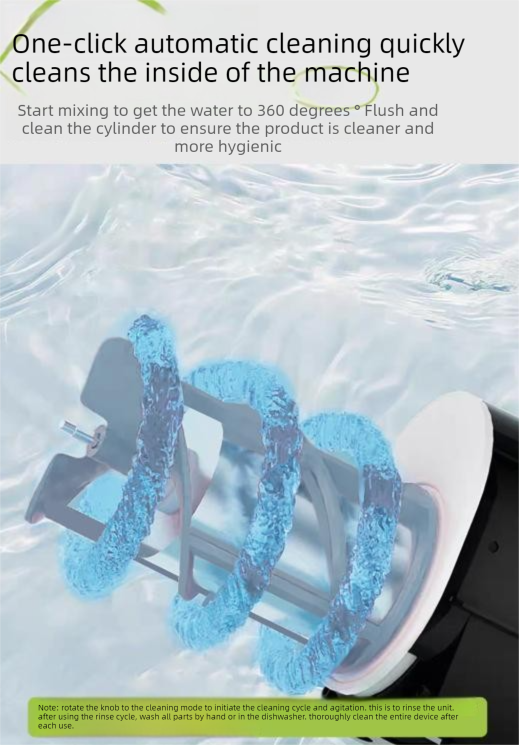 Auto clean setting selected on the cold drink maker dial