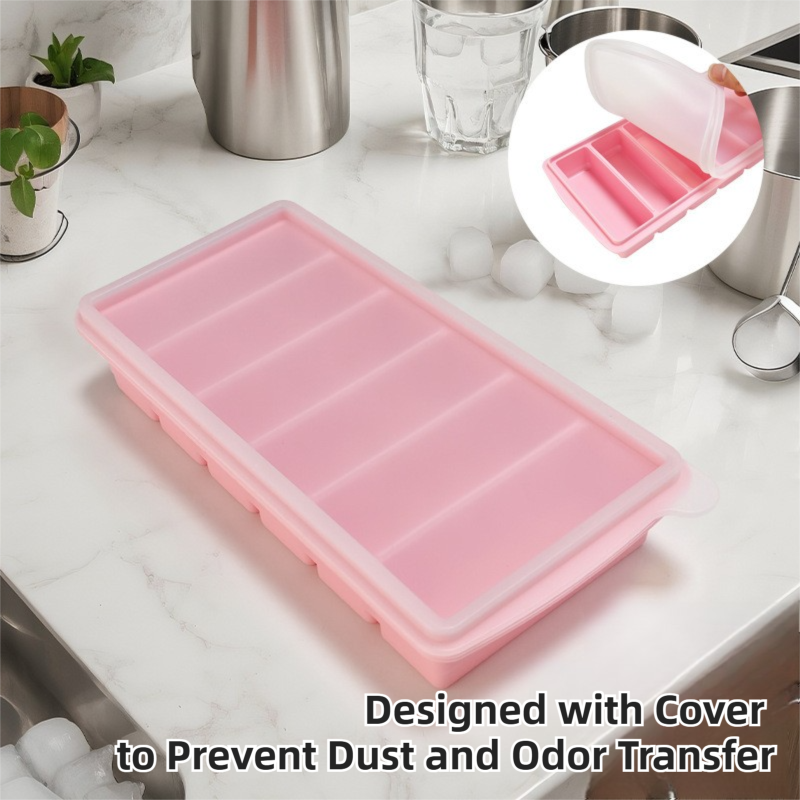 Wolfgang Long Silicone Ice Cube Tray, Yellow, 2pcs