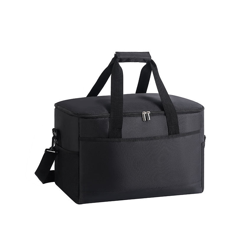 Black 35 litre soft sided insulated cooler bag for camping