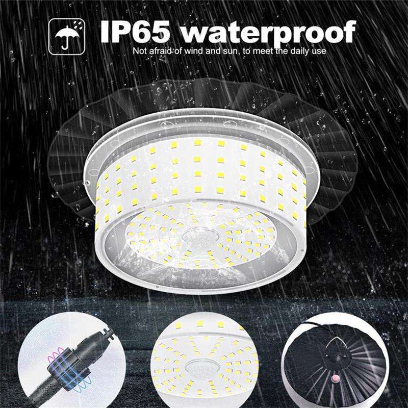 244 LED Solar Motion Sensor Pendant Light IP65 Waterproof Barn and Patio — Allure Home Collections