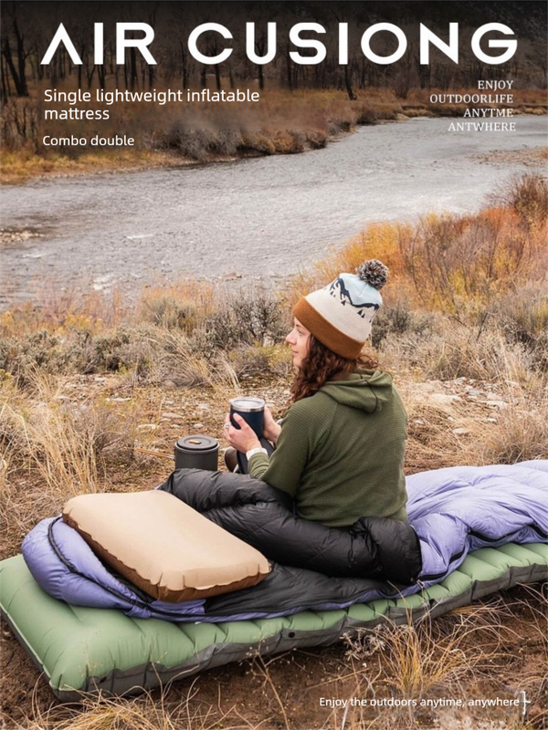 Hector Ultralight Camping Mat, TPU Inflatable, Orange