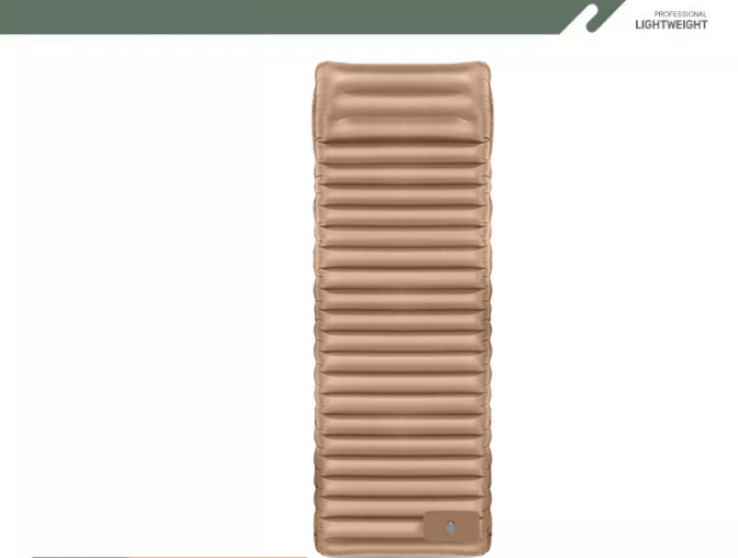 Healy desert and grey PVC inflatable camping air mattress