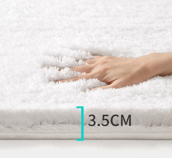 Shag Bath Mat, Khaki 60x90cm
