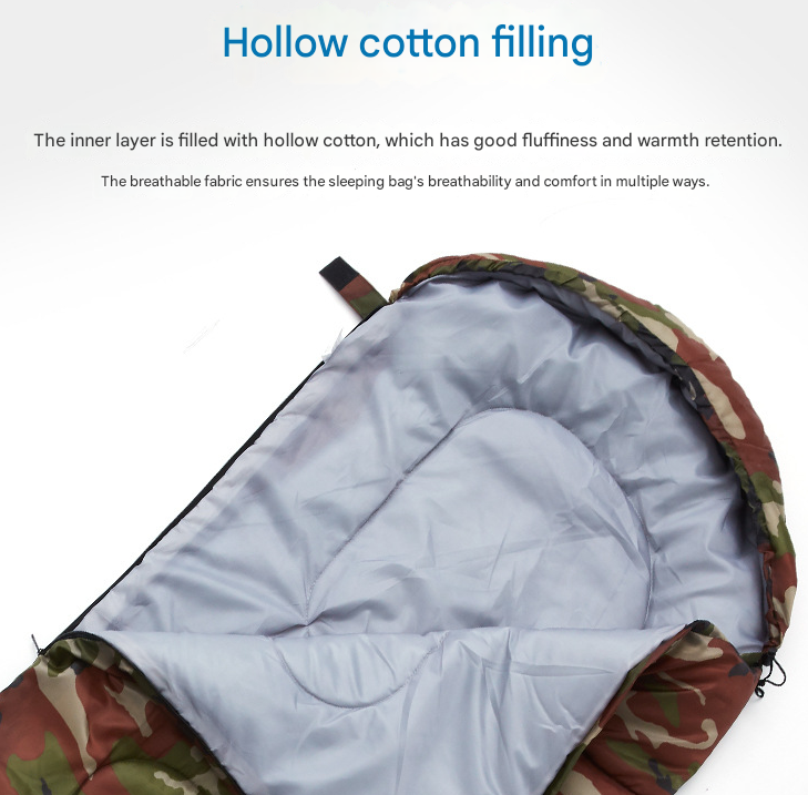 Ultralight Compact Sleeping Bag, Navy Blue 0.7kg
