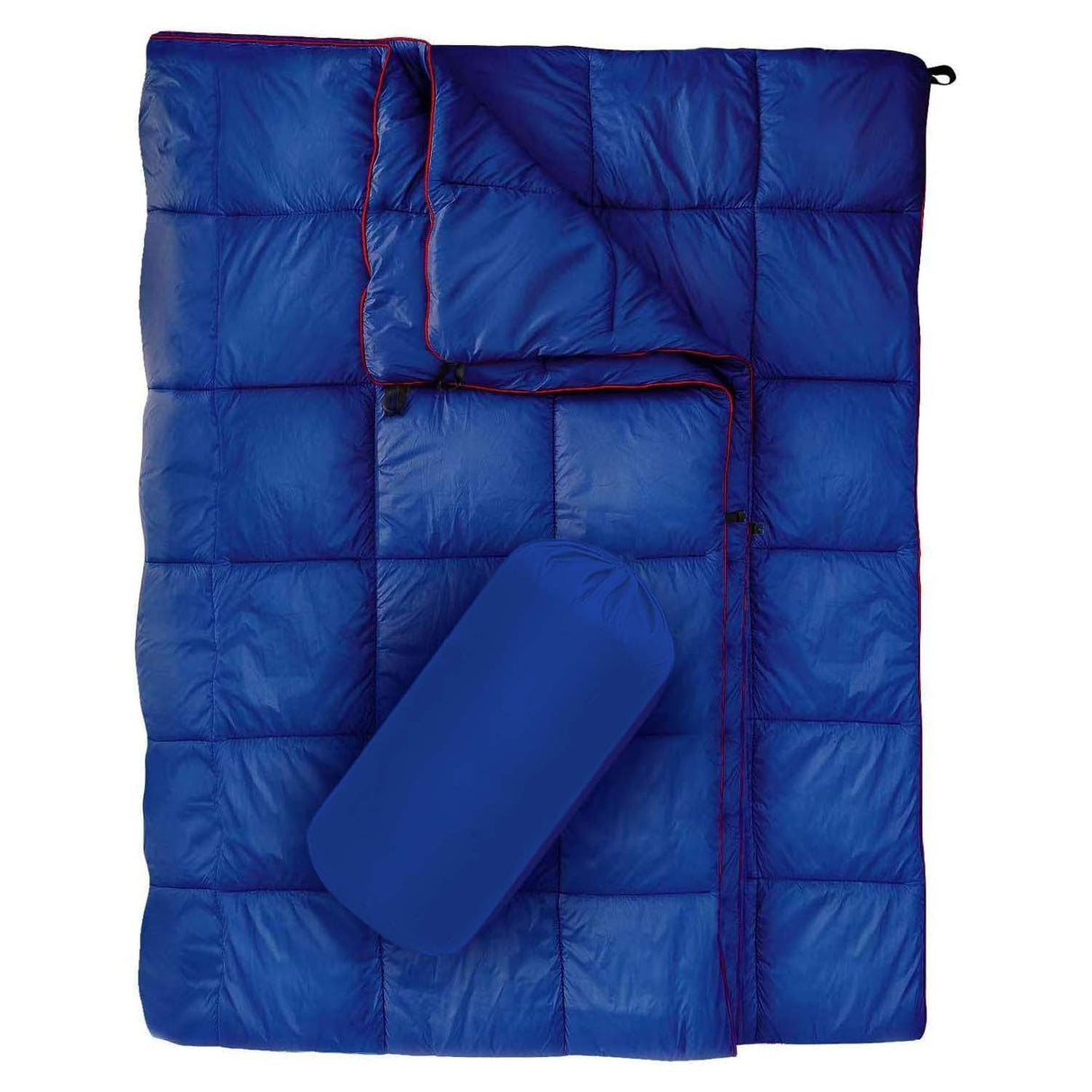 Compact Quilted Outdoor Blanket, Blue 200x140cm