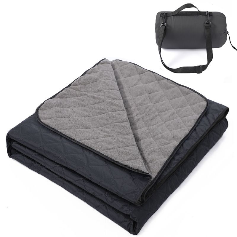 Chiloe Sleeping Bag and Camping Blanket Kit, Navy Blue