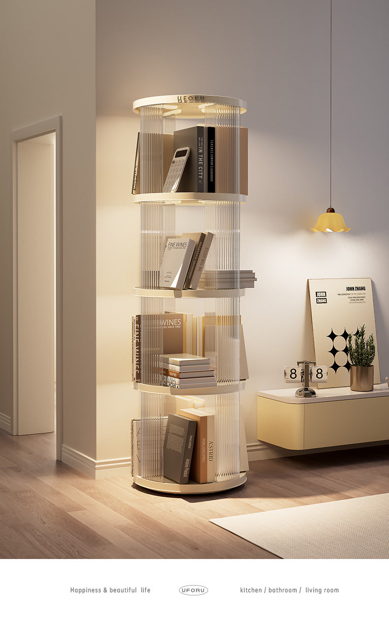 Stepney 4 Tier Bookshelf, Cream White