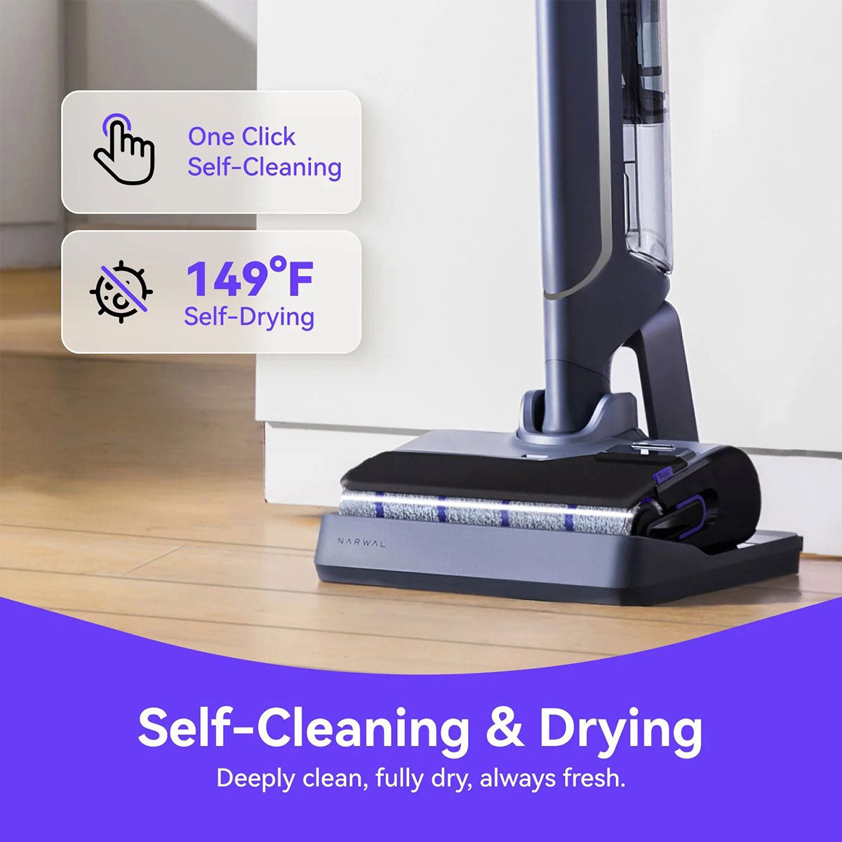 Regensburg Wet and Dry Vacuum Mop, Cordless, 20000Pa