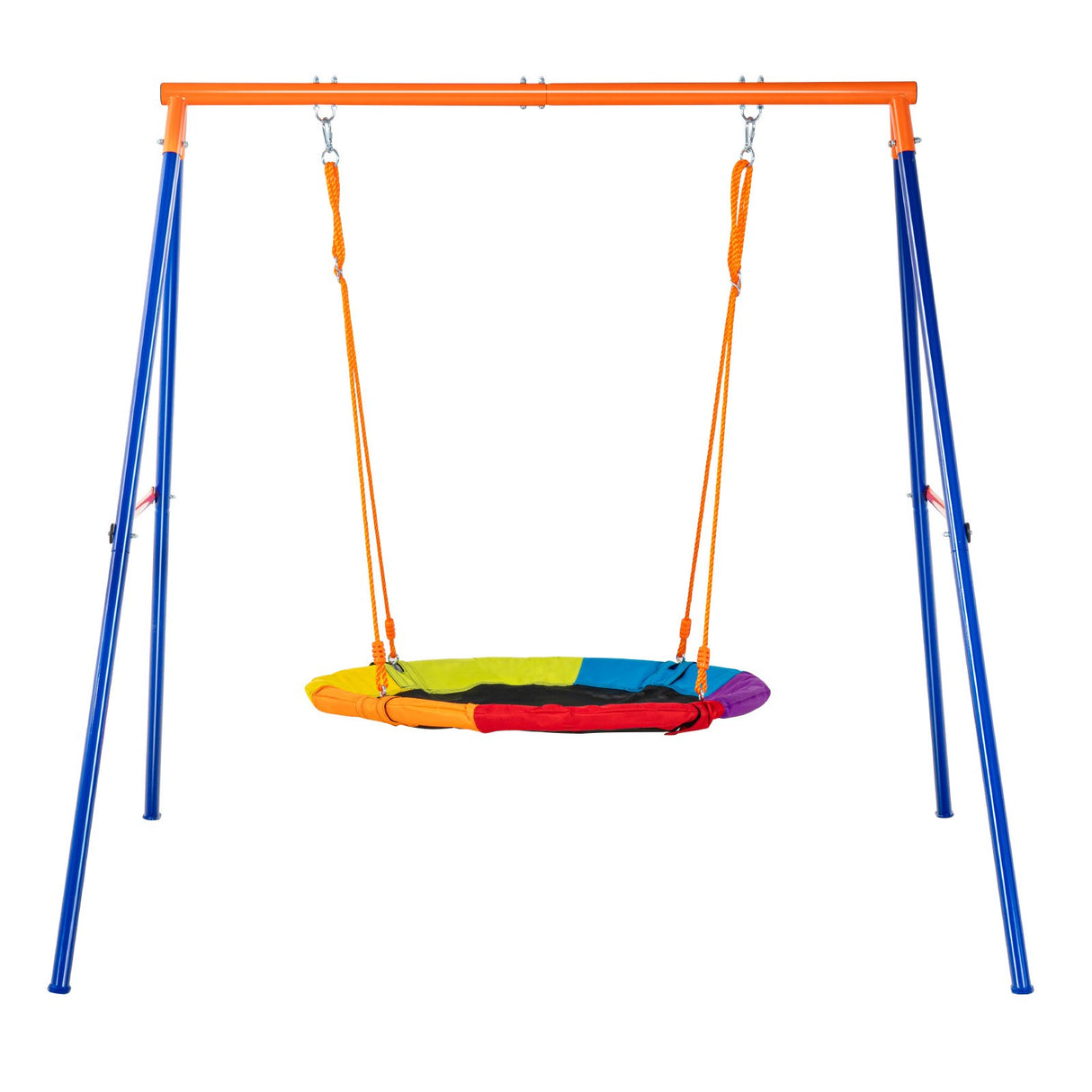 Saucer Swing Set with A Frame Steel Stand