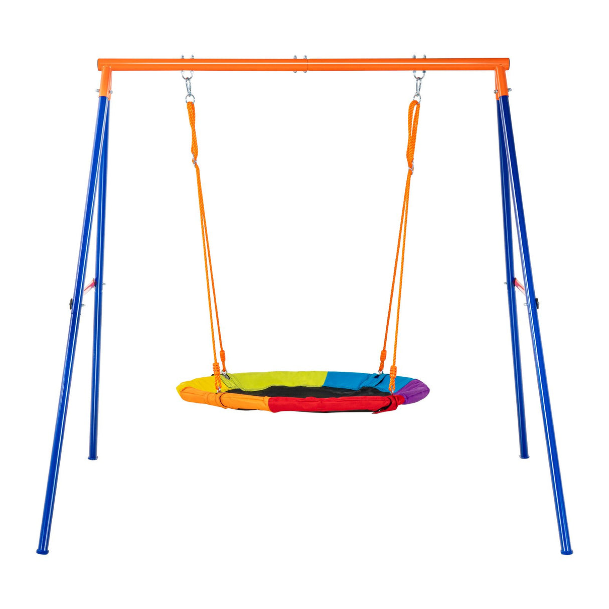 Saucer Swing Set with A Frame Steel Stand