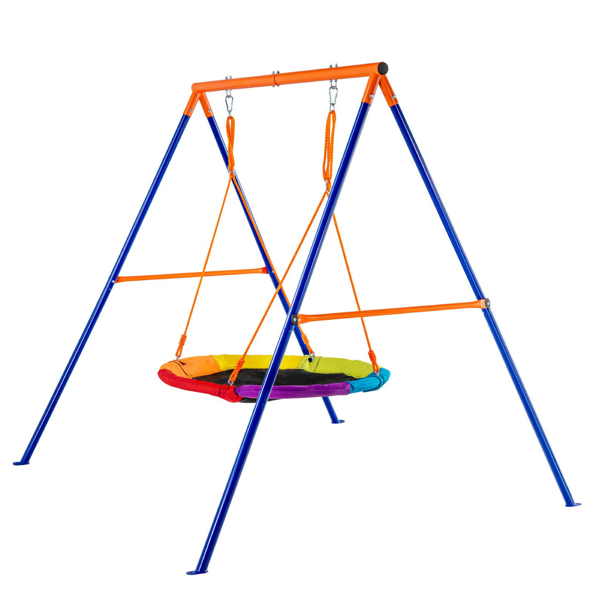 Saucer Swing Set with A Frame Steel Stand