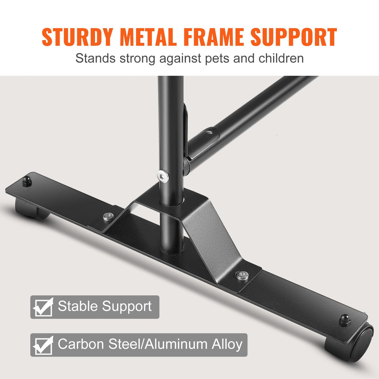 Omeo Portable Room Divider with Wheels, Black view 3