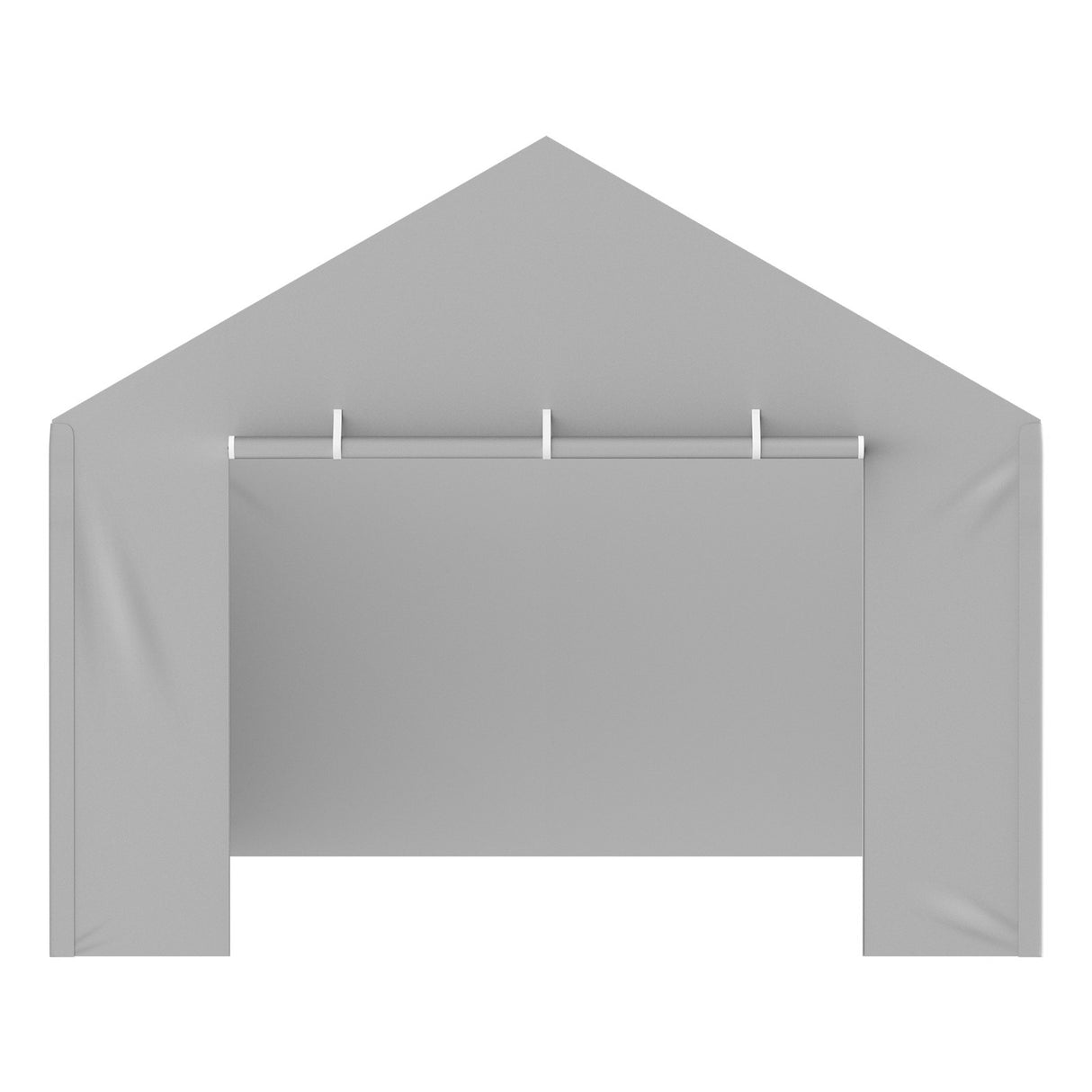 Dimension diagram of the 3.6 x 6 m carport side wall canopy cover