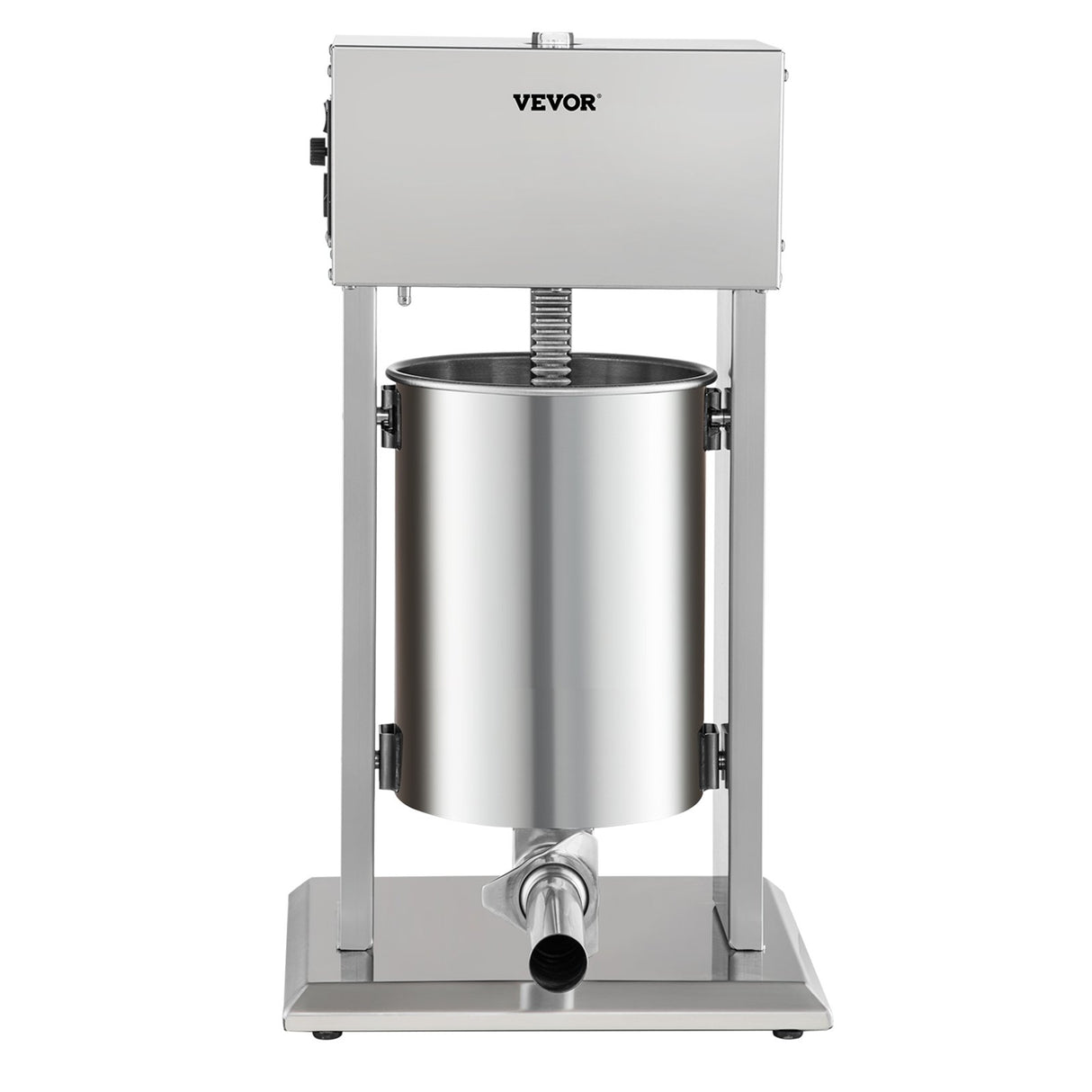 Side profile of the stainless steel vertical sausage stuffer