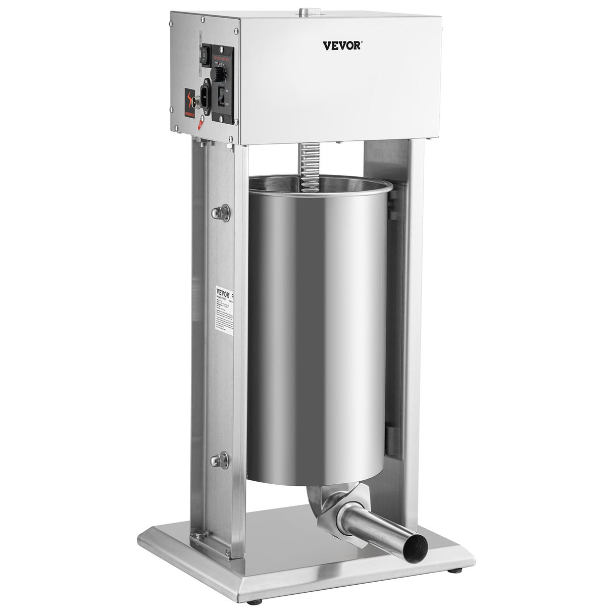 15 L stainless steel electric sausage stuffer with foot pedal switch
