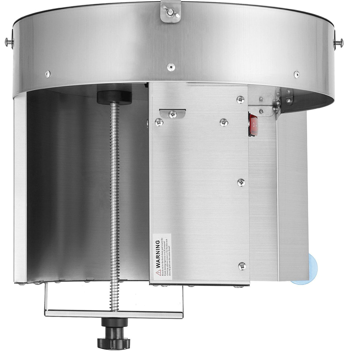 Side profile of the stainless steel electric vegetable slicer