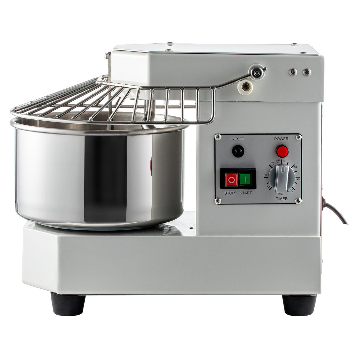 Non slip feet on the base of the commercial dough mixer
