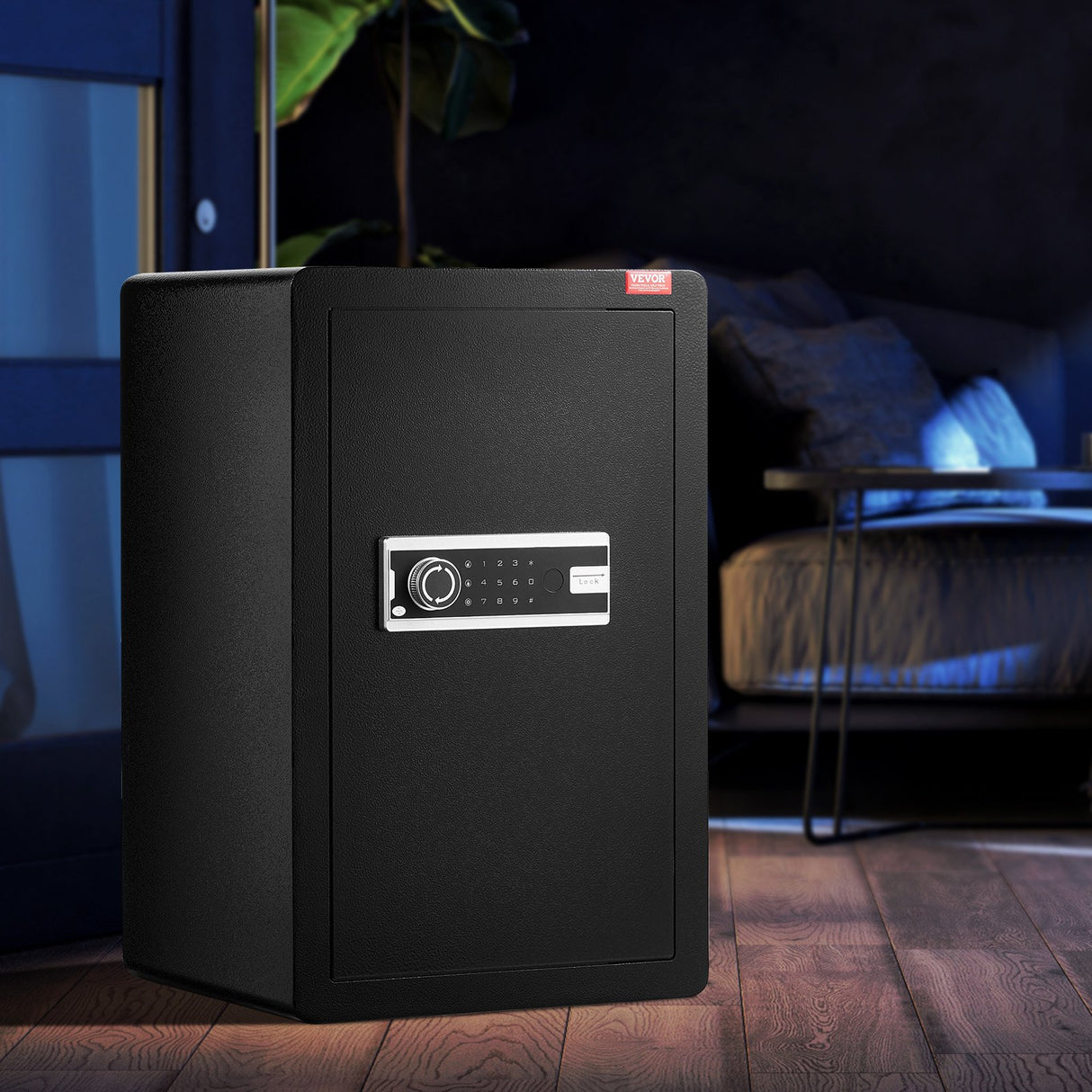 Garda Safe Box, 3.5 cu.ft, Single Door, Key and Digital Lock