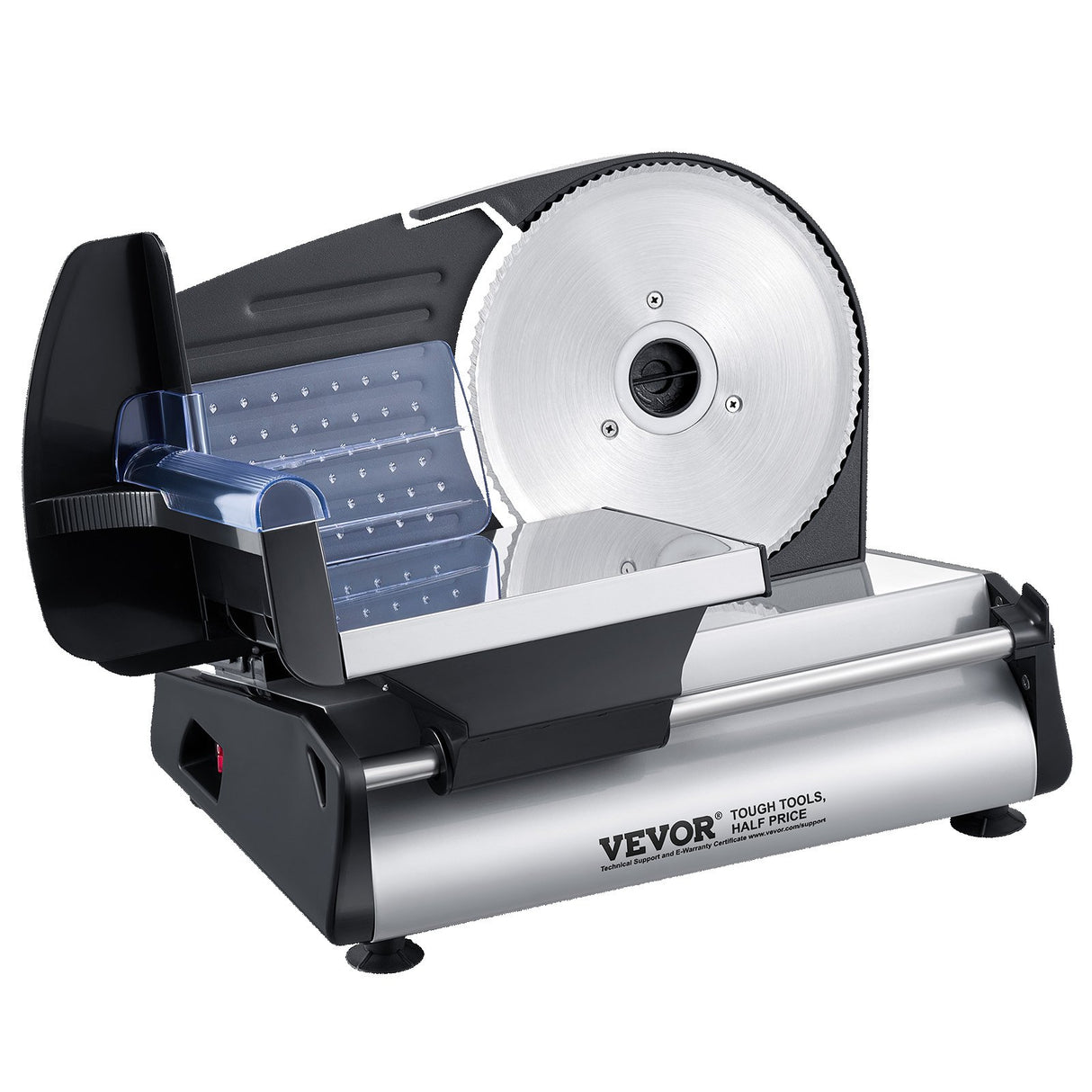 Cheese and bread being sliced on the electric food slicer