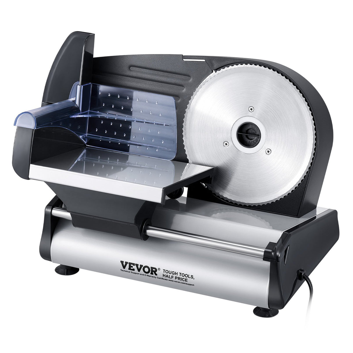 Non slip feet on the base of the electric meat slicer