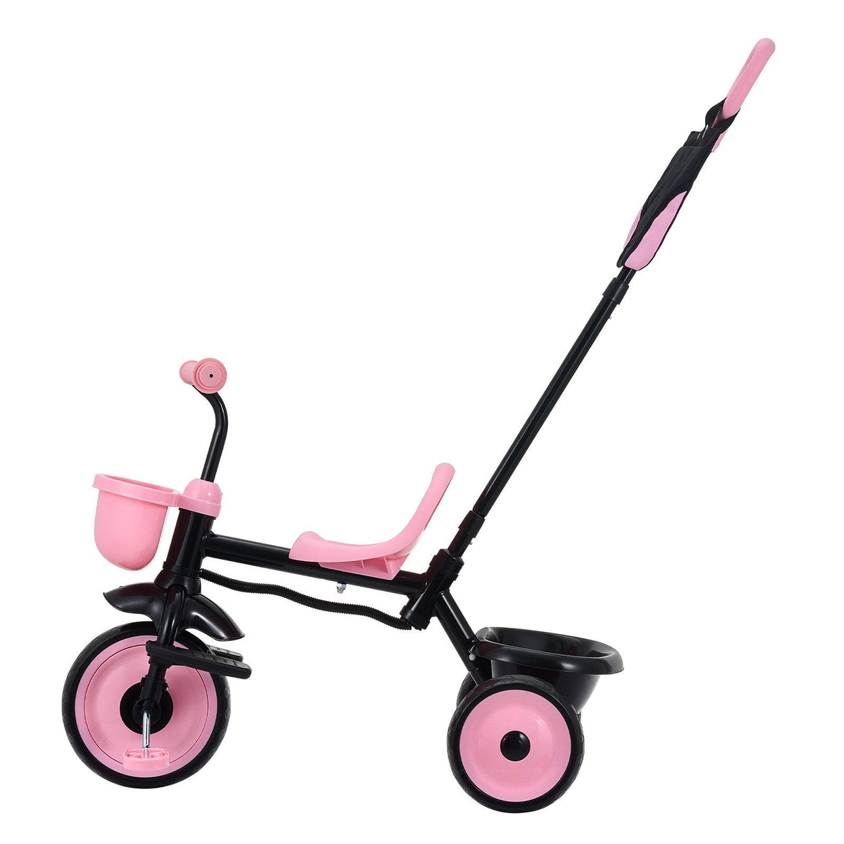 Toddler Tricycle and Stroller with Parent Push Handle - view 9