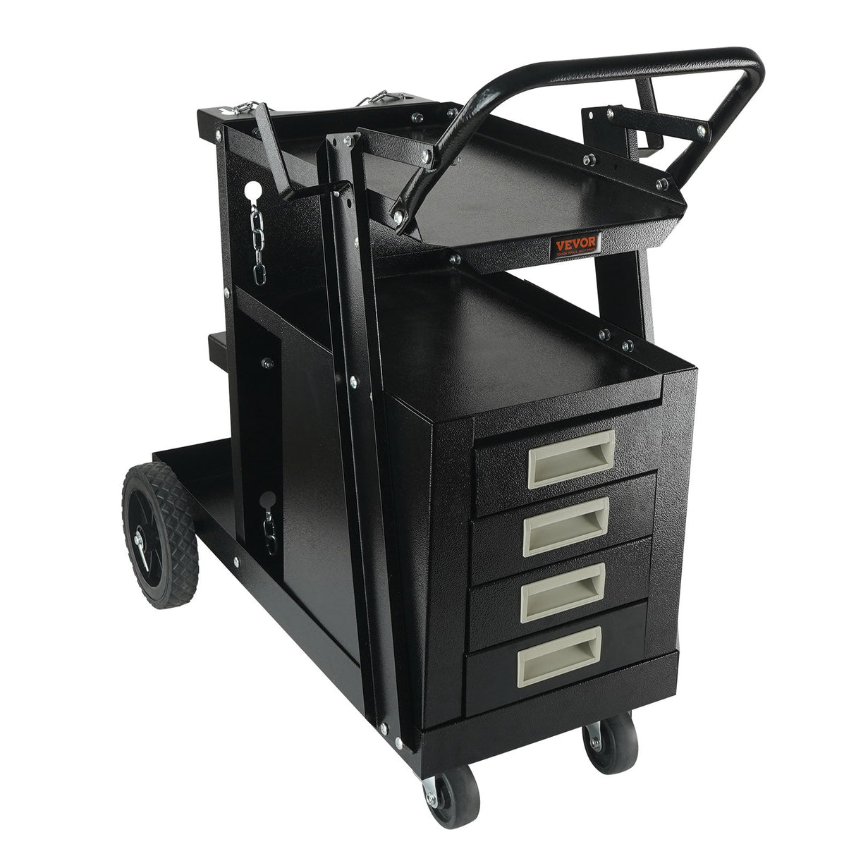 Welding Trolley Cart 2 Tier 4 Drawer With Gas Bottle Storage
